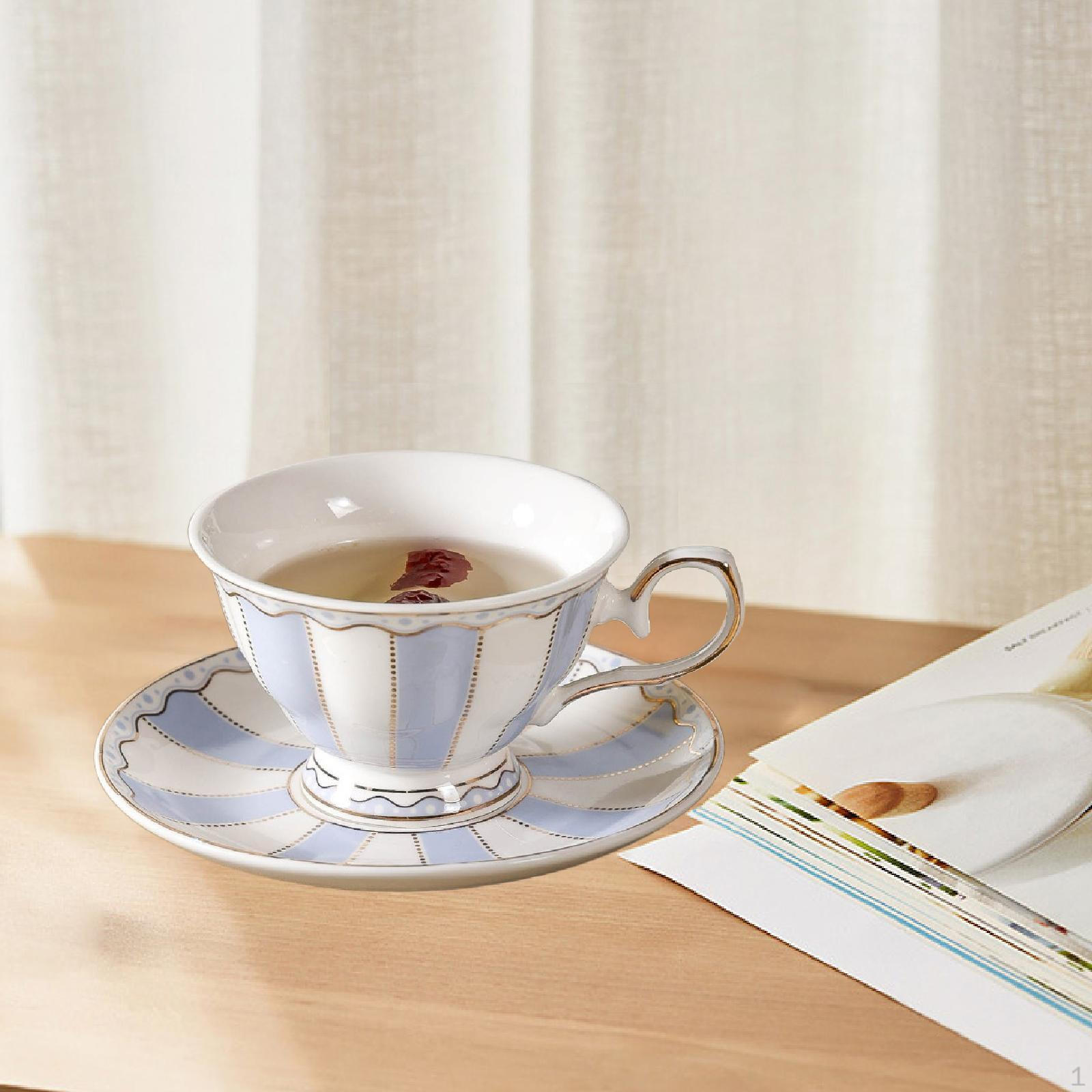 

Керамическая чайная чашка и блюдце 180 мл для наслаждения кофе и чаем синий