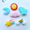 12Pcs New Mixed Mini Rainbow / Sun / Meteor Flat Back Resin Scrapbooking DIY Jewelry Craft Decoration Accessorie Q03