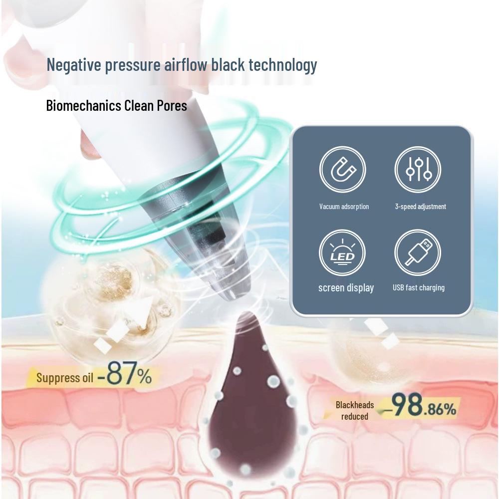 Electric Blackhead Remover & Pore Cleanser - Deep Cleanse Acne Device for Salons