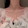 French Vintage Baroque Pearl Necklace Summer Niche Premium Sense Clavicle Chain Light Luxury Versatile Necklace Women