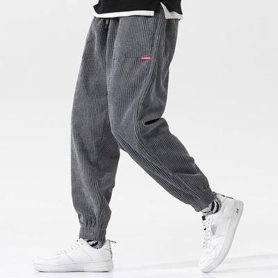 Bol Kadife Jogger Pantolon Erkekler Teknik Polar Eşofman Altı Erkek Sonbahar Kış Günlük Harem Pantolon Erkek Spor Termal Pantolon