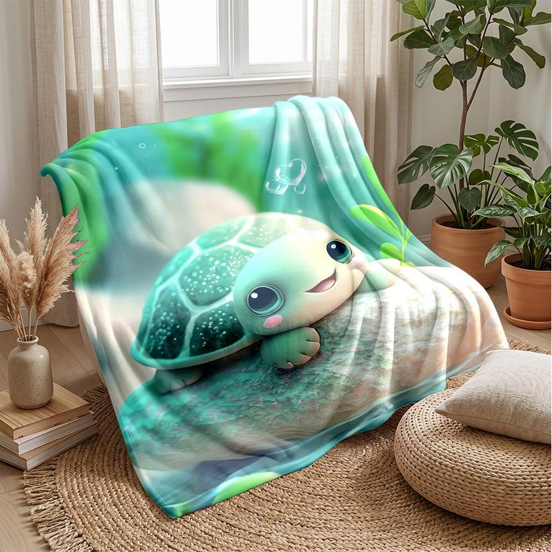 Cute Safari Animals Together blanket Personalized Name Flannel Blanket Soft Cozy Plush Throw for Sofa Bed Lightweight Home Decor