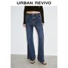 UR Women's Washed Denim Flare Jeans