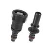 Mangueira de Linha de Combustível Reta ACROPIX Conector de Liberação Rápida Mangueira de Desconexão Universal 11,8 mm SAE - 10 mm Preto 2 peças