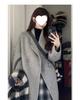 Oatmeal Woolen Coat - Women's Loose Mid-Length Korean Style Outerwear for Fall/Winter 2025