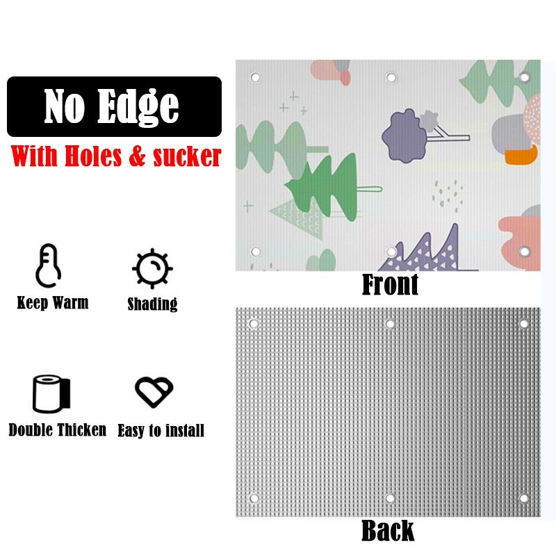 Home Windows Pattern Sunshade Screen Anti-UV Reflective Aluminum Foil Shading Pad Sunshine Room Keep Warm Sun protective Board (as the picture,30x100cm)