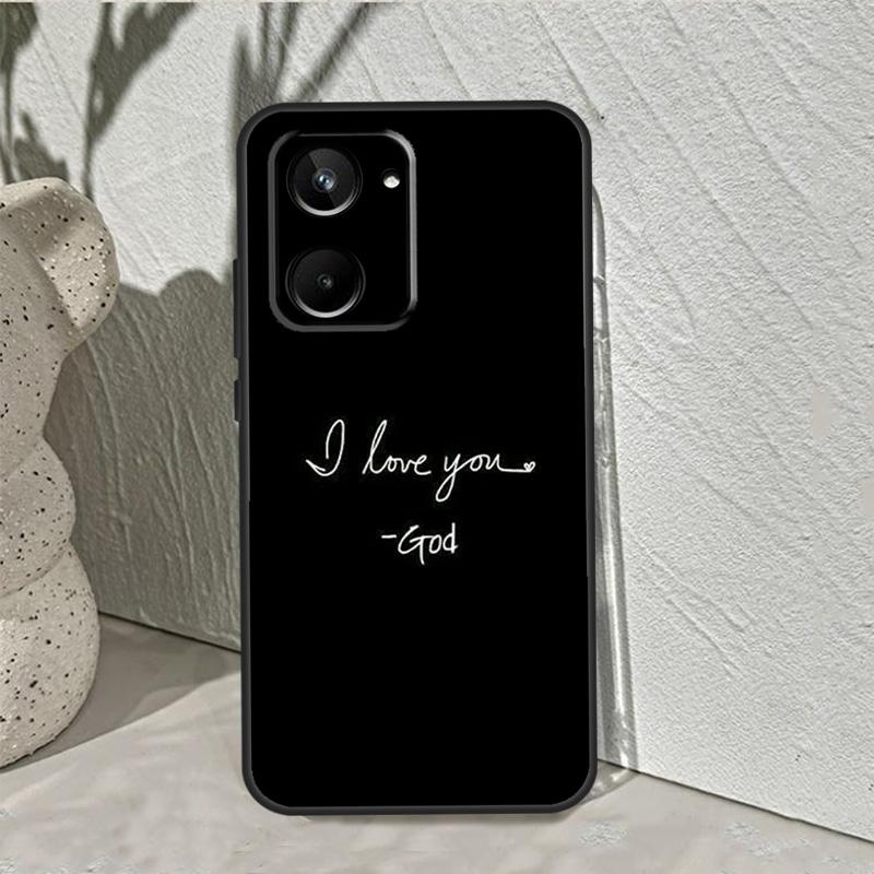 Bible Jesus Christ Christian Quotes Case For Realme 8 9 11 10 Pro Plus C11 C15 C25s C21Y C30 C31 C33 C35 C53 C55 GT Neo 5 3T 2T