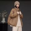 Fashion and literary down jacket women's short 2025 winter new white duck down stand-up collar mother's thermal jacket large size