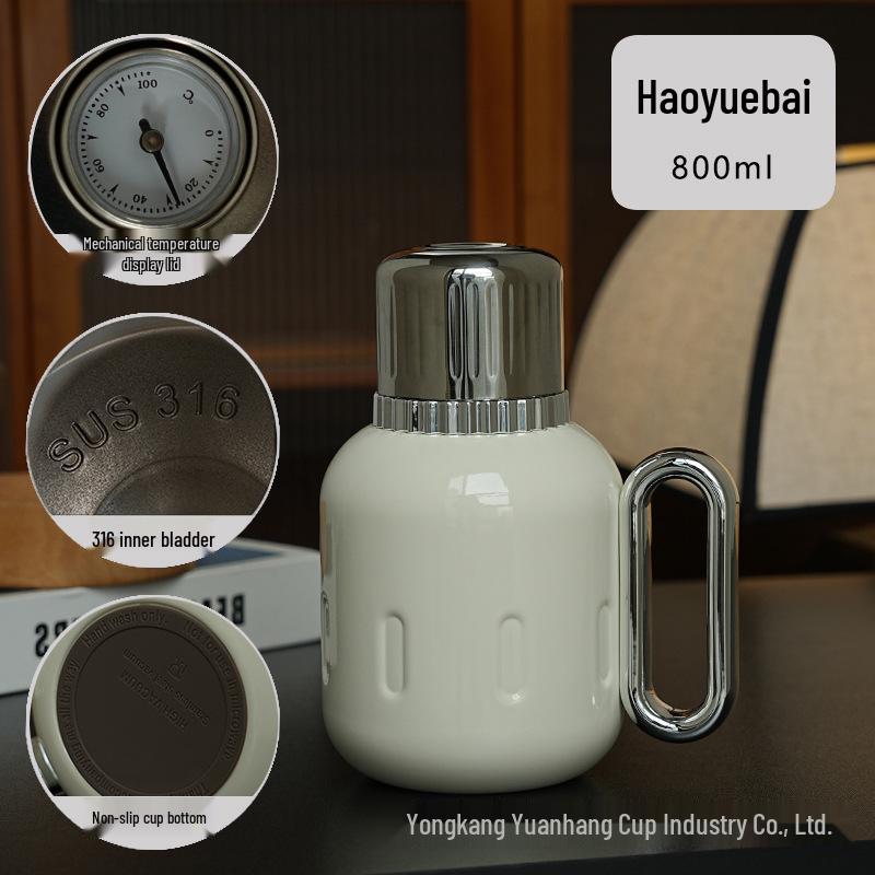 316 Stainless Steel Portable Insulated Teapot with Titanium Plating and Tea-Water Separation, Large Capacity for Stewing