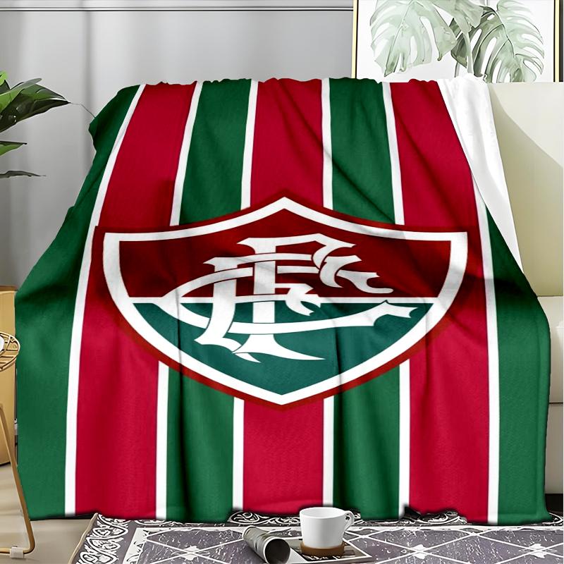1PC Flumi-nense Football Club  Printed Soft Flannel Blanket Throw for Adult Bedroom Living Room Sofa Camping Travel Fan gifts Christmas Gifts