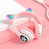 In Stock: 28 Foldable Cat Ear Bluetooth Headphones with Card Slot & Stereo Sound.