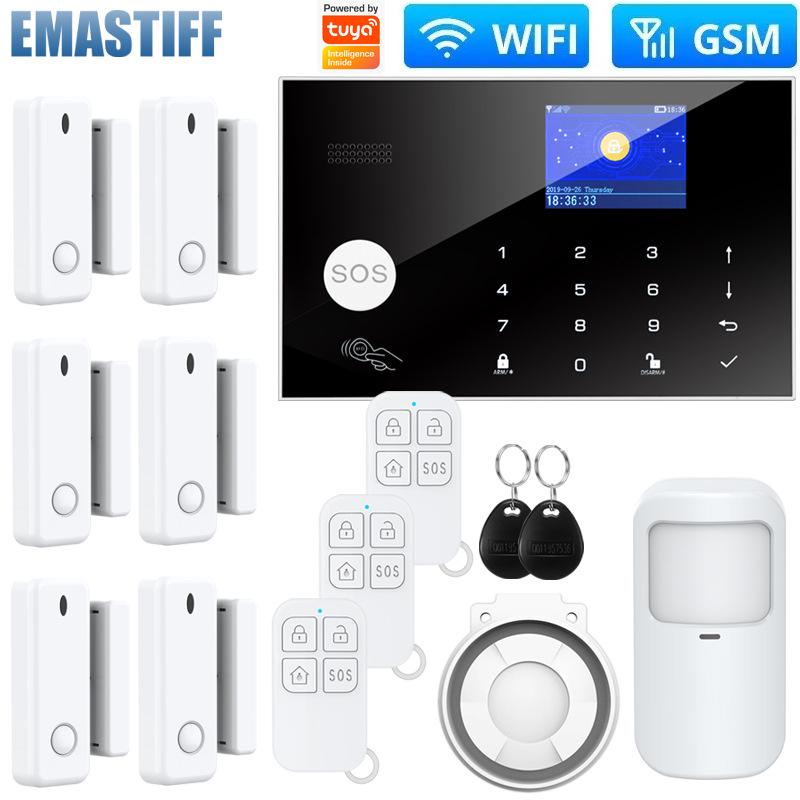 Tuya Smart Dual Network GSM WiFi Anti-Theft Alarm System for Home Doors and Windows