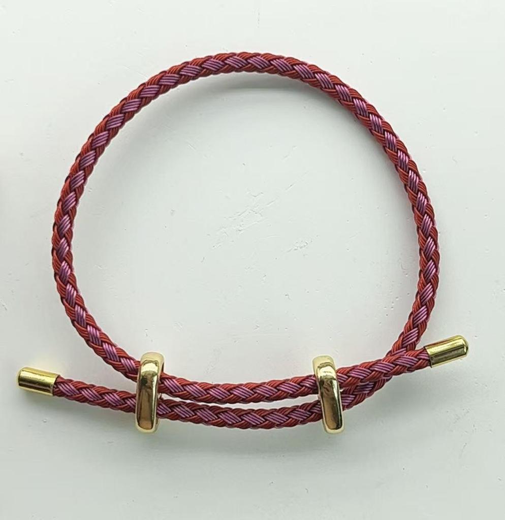 DIY Verstellbares Perlenarmband aus Stahldraht mit 8-Figur-Schnalle