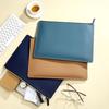 PU Leather A4 File Folder Zipper Bag Business Briefcase File Storage Clip  School Office Supplies