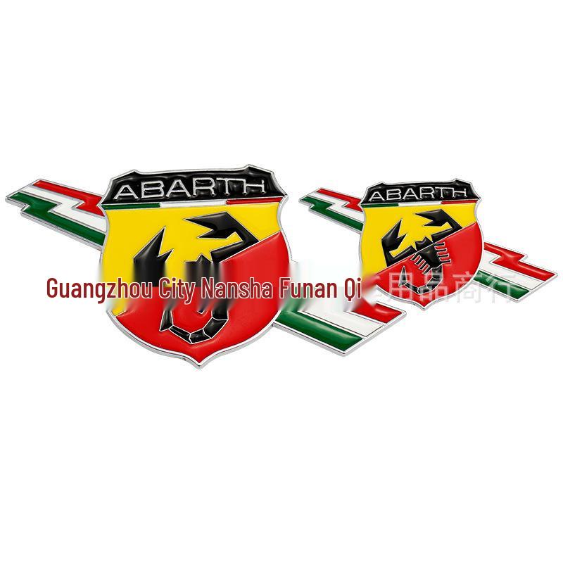 Abarth Scorpion & Italian Flag Car Decals for Fiat Viaggio
