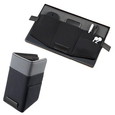 KOKUYO BIZRACK Organisateur Trousse Slim pour Ordinateurs Portables 13,3 pouces, Gris x Noir, EAM-BRGA10-1