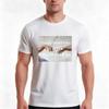 Cause Everytime We Touch I Get This Feeling Adam And God Edition Tshirt Summer Casual Cotton Tee Oversized Streetwear Tops
