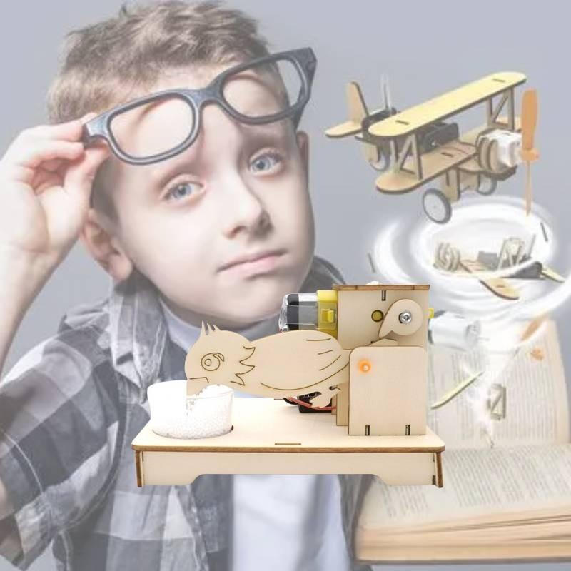 Anpassbares Holz-Hühner-Picken-Körner Wissenschaftsspielzeug für Kinder Steam-Kurs