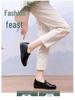 Korean Waterproof Leather Casual Sports Shoes for Middle-Aged and Elderly Women
