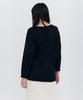 WNDERKAMMER Wool Button Line T-Shirt_Navy