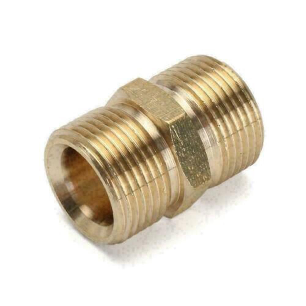 

2x M22 14mm Plug To M22 15mm Plug Conversion Adaptor Pressure Washer Hose Outlet
