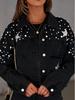 Beaded Embroidered Ripped Denim Jacket - European & American Style, Loose Women's Coat