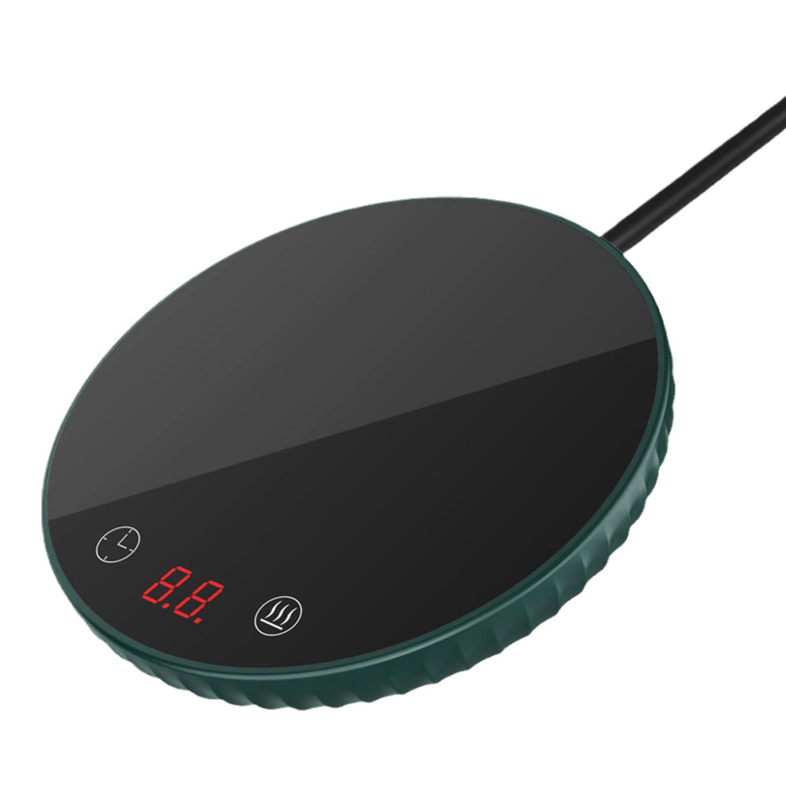 

Электрическая нагревательная подставка для напитков, молока, кофе, коврик для чая, кофе, подогреватель для кружек, кухонный сервиз, чашка, нагревательная подставка для евровилки зелёный