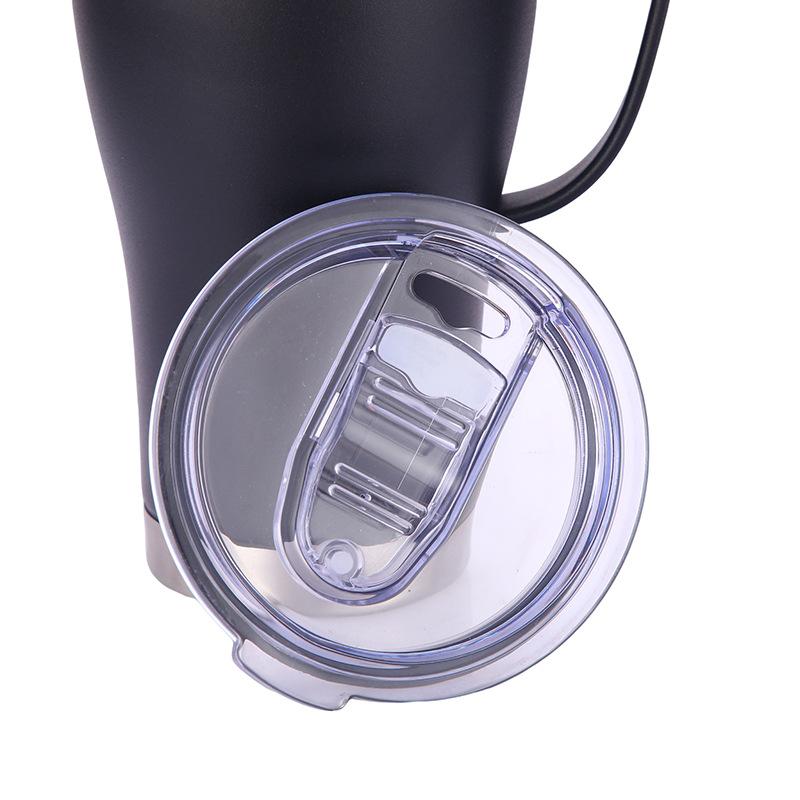 Pure Color Pattern Stainless Steel Thermos Cup Portable Car Thermos Bottle Thermal Insulation Ice Tyrant Cup