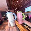 700ML Stainless Steel Vacuum Flask Insulated Tumbler Cup with Lids and Straws Portable Thermal Iced Travel Cup for Outdoor