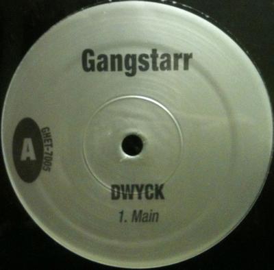 12-Zoll Schallplatte GANG STARR - DWYCK GHET7005 NICHT AUF LABEL Rap & Hip-Hop/R&B Gebraucht
