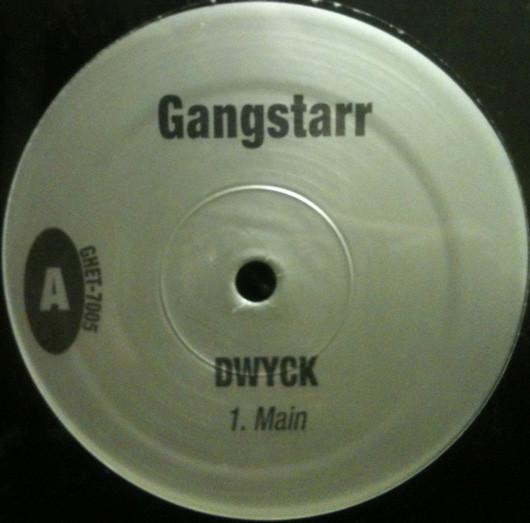 12inch Record GANG STARR - DWYCK GHET7005 NOT ON LABEL Rap & Hip-Hop/R&B Used