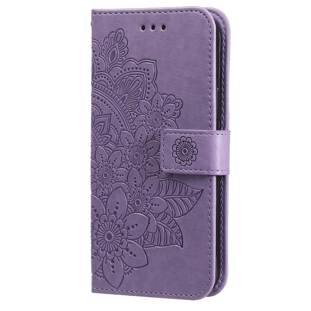 For Honor X8b 4G Case Floral Pattern PU Leather Wallet Stand Phone Cover