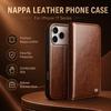 Für iPhone 17 Serie Luxus NAPPA Echtes Leder Klappständer Hülle Vollschutz Handyhülle für iPhone 17 Pro Max 17 Pro