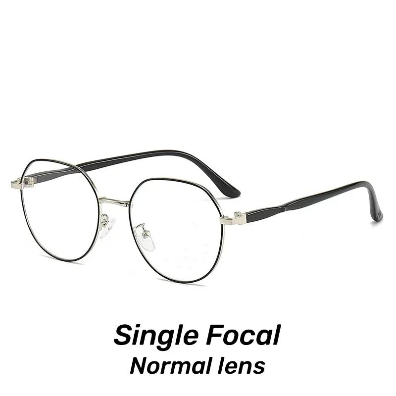 

Vintage Round Frame Multifocal Reading Glasses Anti Blue Light Finished Optical Eyewear Ladies Luxury Presbyopia Glasses 1.5