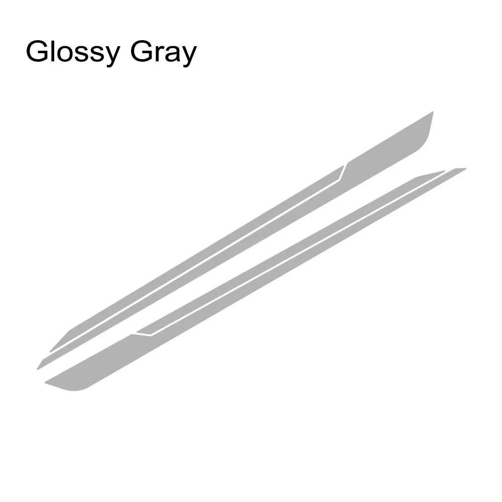 2PCS Car Long Striped Door Side Skirts Stickers Car Vinyl Decals Car Body Decoration Stickers Accessories For Skoda Fabia MK3
