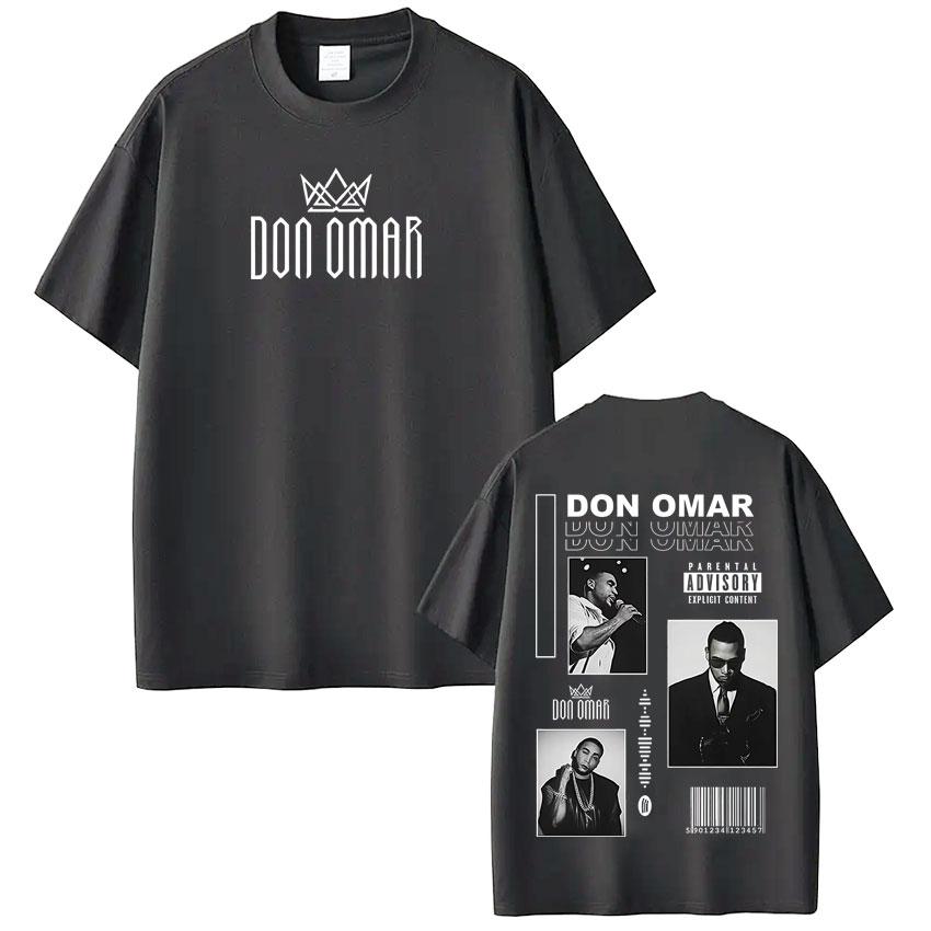 Rapper Don Omar Album Print TShirts Unisex Unisex Fashion Gothic Punk TShirts ShortSleeved Loose Casual Cotton HipHop TShirts