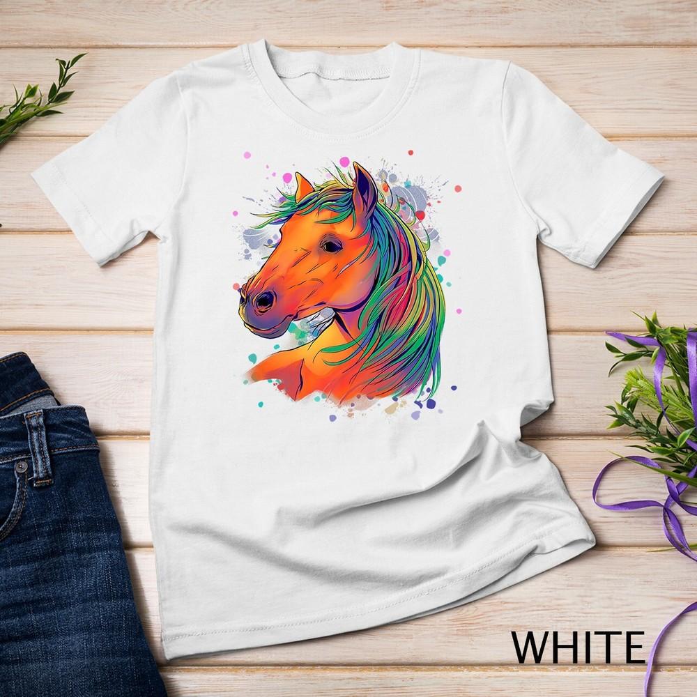 

Horse Watercolor Equestrian Horse Premium Unisex T-shirt 2XL