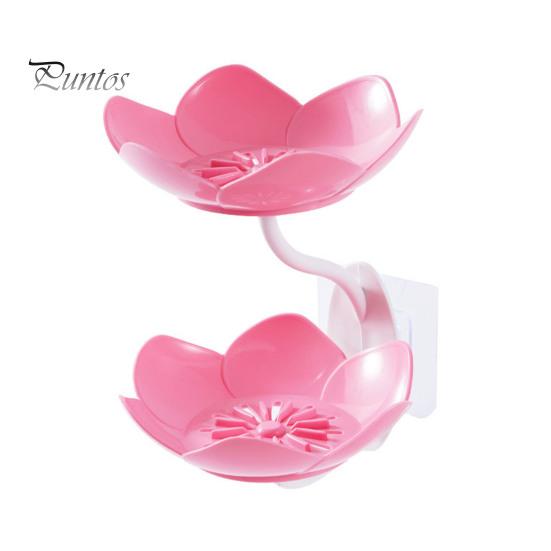 

Мыльница для ванной комнаты, самоосушающаяся, съемная, двухслойная, с присоской, настенный держатель для мыла и губки для душа розовый