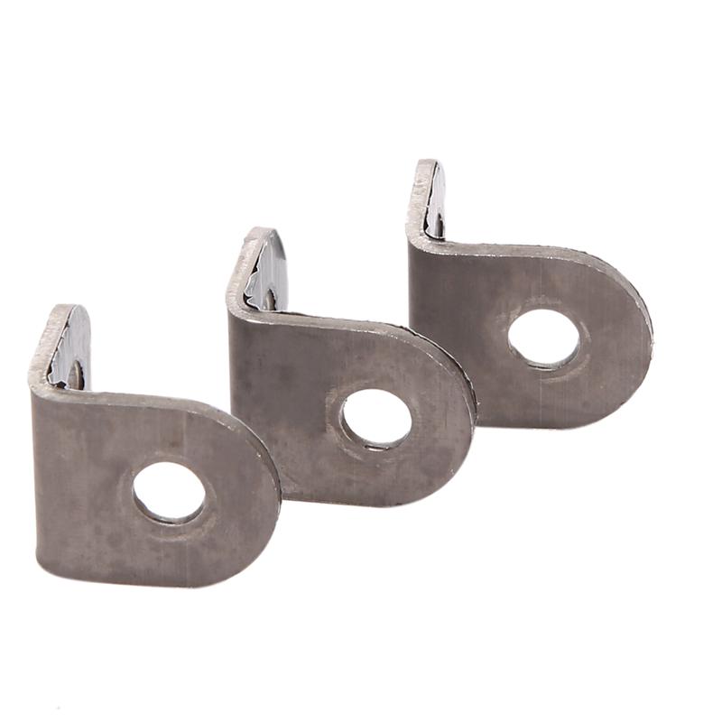ABGR-60 Pcs Stainless Steel L Bracket Corner Brace Joint Right Angle Bracket Fastener L Shaped Corner Fastener Joints Bracket