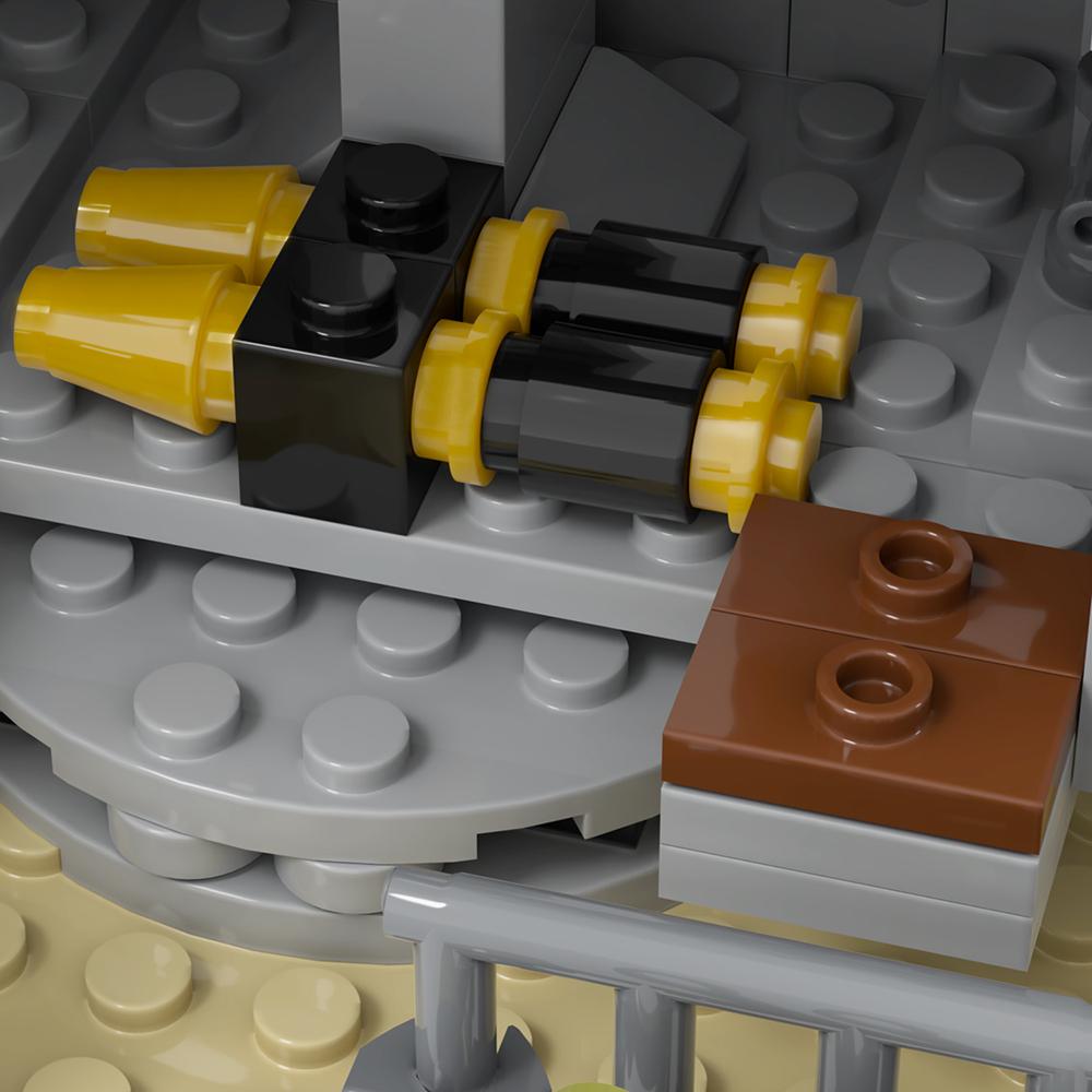 MOOXI Military Series 272Pcs MOC Bricks WW2 Battery Positions Wars Set Model Building Blocks Kids Toys For Children Gift MOC5087