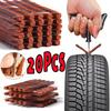 5/20 Pièces Bandes de Réparation de Pneus Moto Voiture Pneu Tubeless Bouchon de Crevaison Bande de Caoutchouc d'Étanchéité Outils de Réparation d'Urgence pour Pneus
