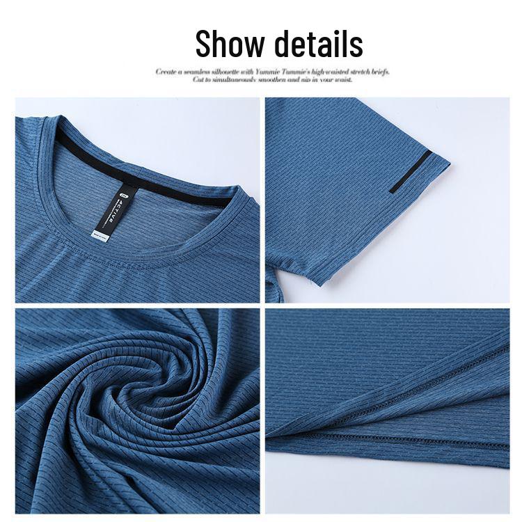 Hot-Selling Unisex Quick-Dry Loose Fit Ice Silk Running Tee