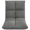 Adjustable Floor Chair Dark Grey Velvet