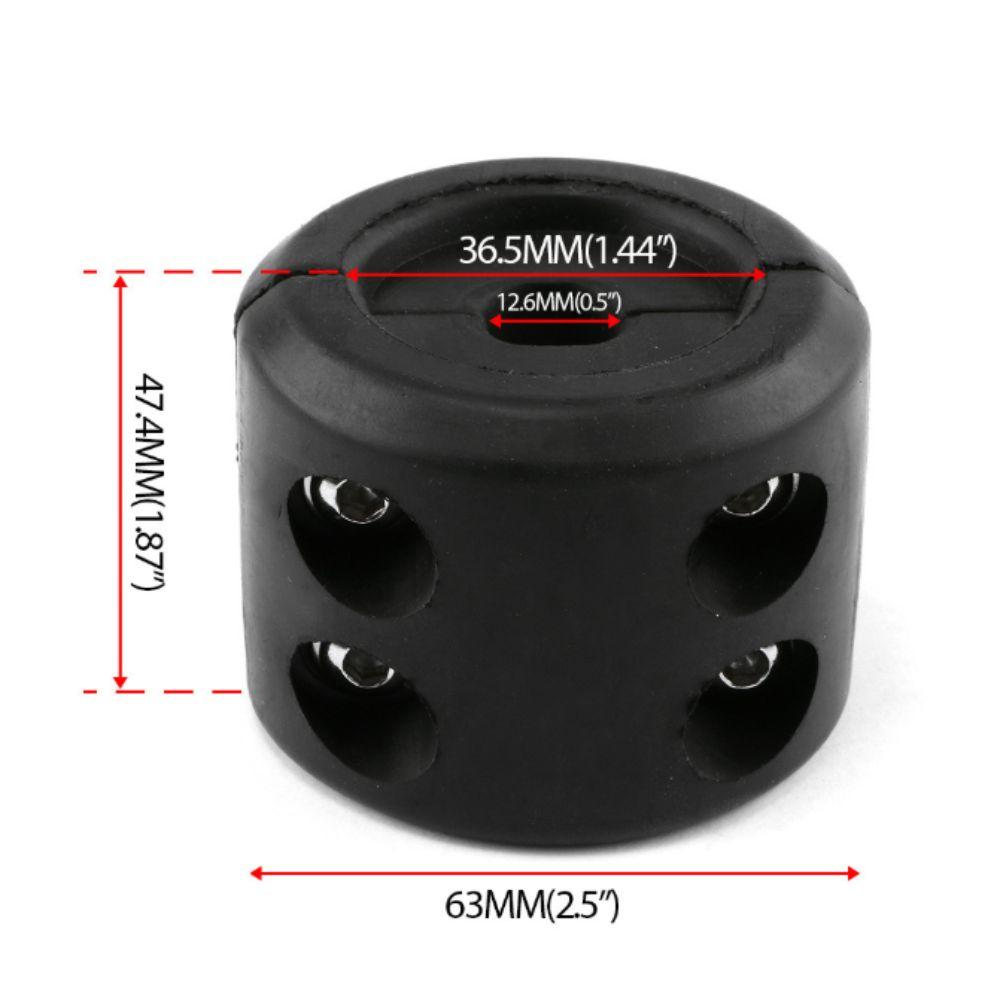 Rubber Material Rope Hook Black Color Heavy Duty Vehicle Accessory Waterproof  ATV Use