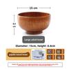 Sanchuang Bowl Household Japanese Tableware, Thickened Anti-scalding Instant Noodles, Chinese Wooden Bowl Large Soup Bowl