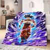Dragon Ball Z Print Blanket Warm Comfortable Flannel Blanket Suitable for Bedrooms,Sofas, Beds,Chairs,Travel -QIAO23