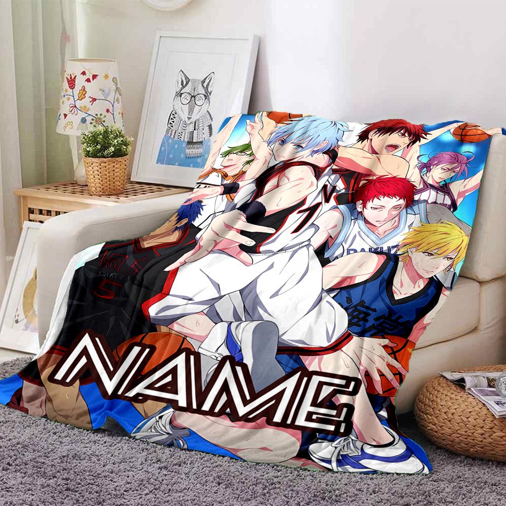 Customiz Name Personality Kuroko's Basketball Blanket Soft &Warm Sofa Office Bed Travel Lunch Break Blanket, Gift Suitable All Seasons