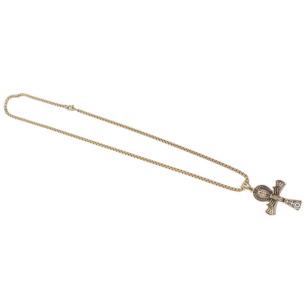 Vintage Men Pendant Necklace Hip Hop Style Male Jewelry Necklace Gift Clothes AccessoryGold