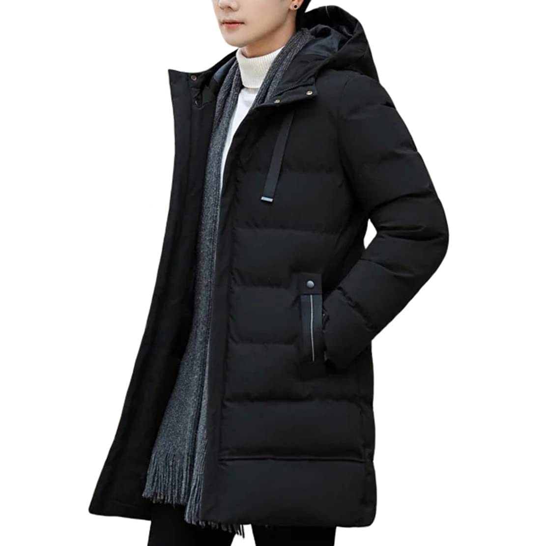 

Пуховик больших размеров [ODFMCE] Мужское пальто, Осень/Зима, Длинное, Стеганое, С капюшоном, Толстое, Деловое, Погодное, (JP, Алфавит, 3XL, Черный) чёрный