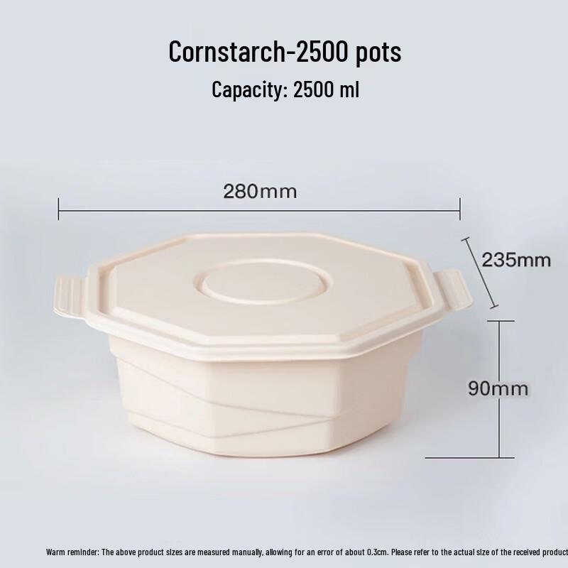 Disposable Biodegradable Round Meal Box